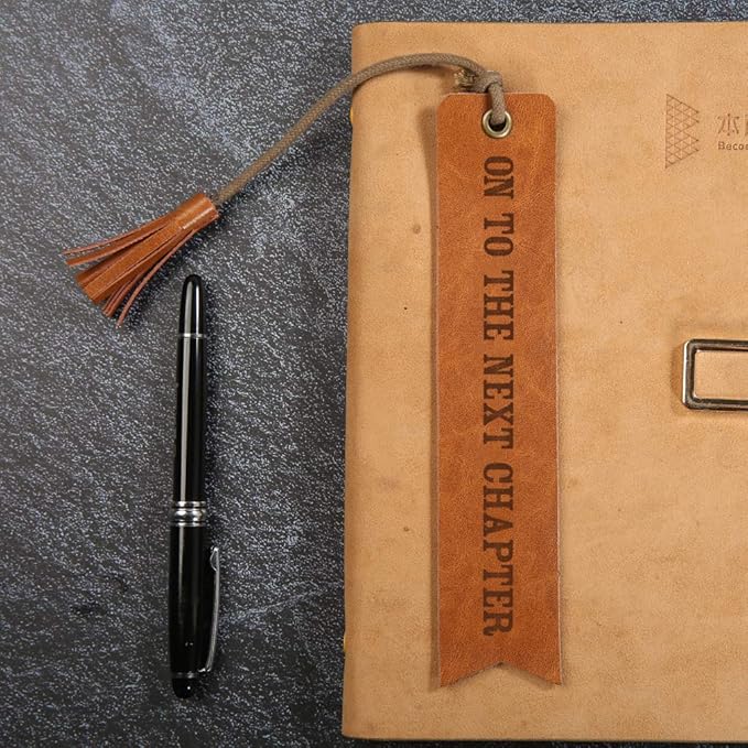 Personalized Name Monogram Bookmark Wedding Reader Leather Wedding Party Gift Engraved Wedding Reader (Custom Name Initial)