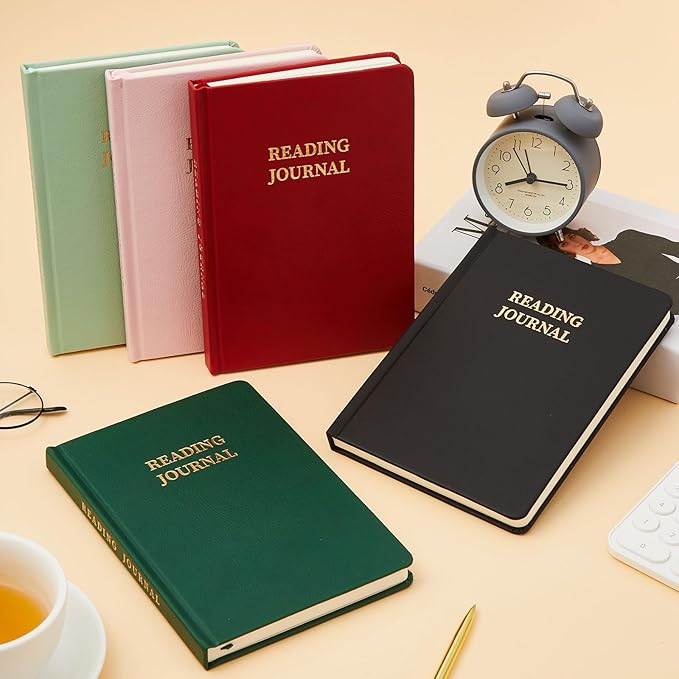 Reading Journal Book Lovers Gifts Hardcover Leather Readers Log Track Reading with 121 Book Reviews