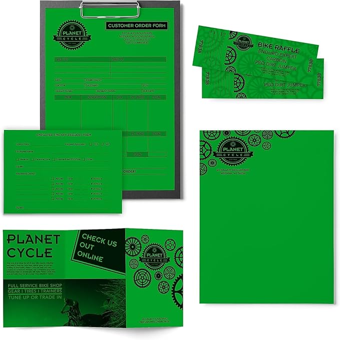 Neenah Paper 22541 Color Paper, 24lb, 8 1/2 x 11, Gamma Green, 500 Sheets