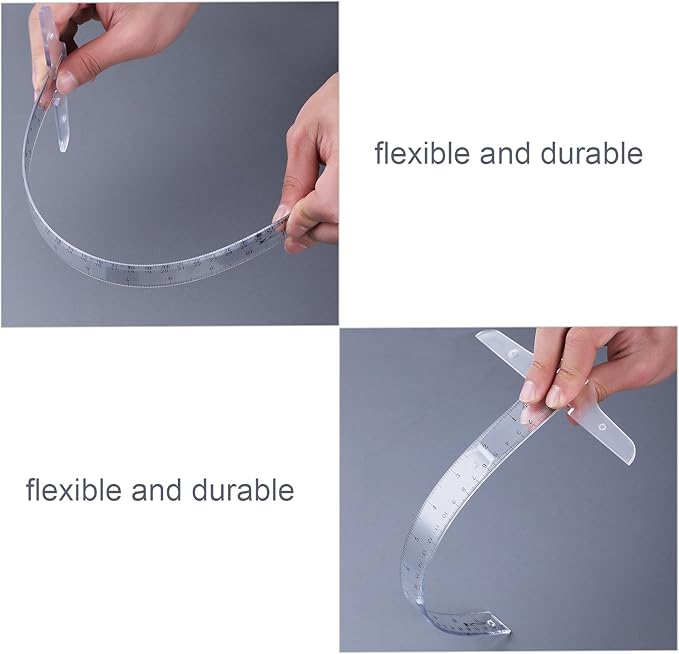 Pangda 12 Inch/ 30 cm Junior T-Square Plastic Transparent T-Ruler for Drafting and General Layout Work (2)