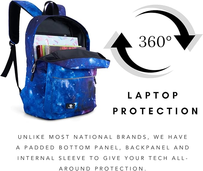 Fenrici Tie Dye Backpack: The Perfect Girls' Backpack for School, Teens and Kids with Padded Laptop Compartment, Tie Dye, Pink, 16 Inch