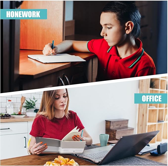 Lined Journal Notebook, 6Pack(Grey), 160 Pages, Medium 5.7 inches x 8 inches - 100 gsm Thick Paper, Hardcover