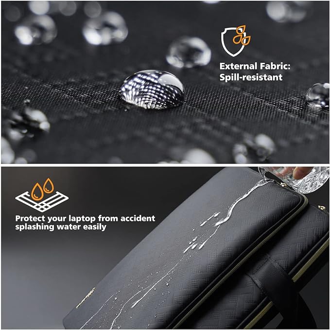 KIZUNA Laptop Sleeve Case 17 Inch Computer Carrying Handbag for LG gram 17/17.3" MSI 17/Dell G7/17 IdeaPad 3i Gen7/17.3" HP ProBook 470/17.3" Legion 5 / 5i,Black