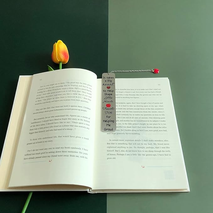 Bookmark Teachers Appreciate Gift Women Men Master Teachers Day Appreciate Gifts Bookmarks Personalized Birthday Present Graduation Thanks Christmas Keepsake It Takes A Big Heart to Shape Little Minds