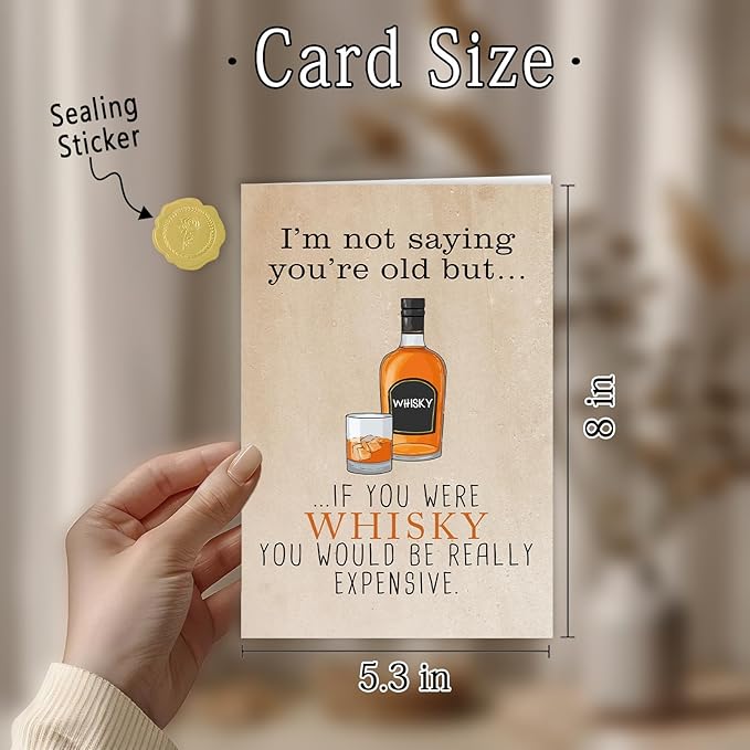 Funny Birthday Cards for Men, Gifts for 40th 50th 60th 70th 80th Mens Birthday Ideas, Dad Bday Cards, Gifts for Him