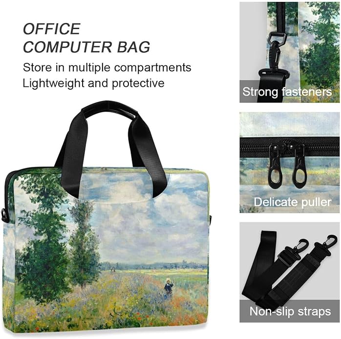 WIHVE Laptop Shoulder Bag 15 14 13inch Laptop Case Bag for Women Men