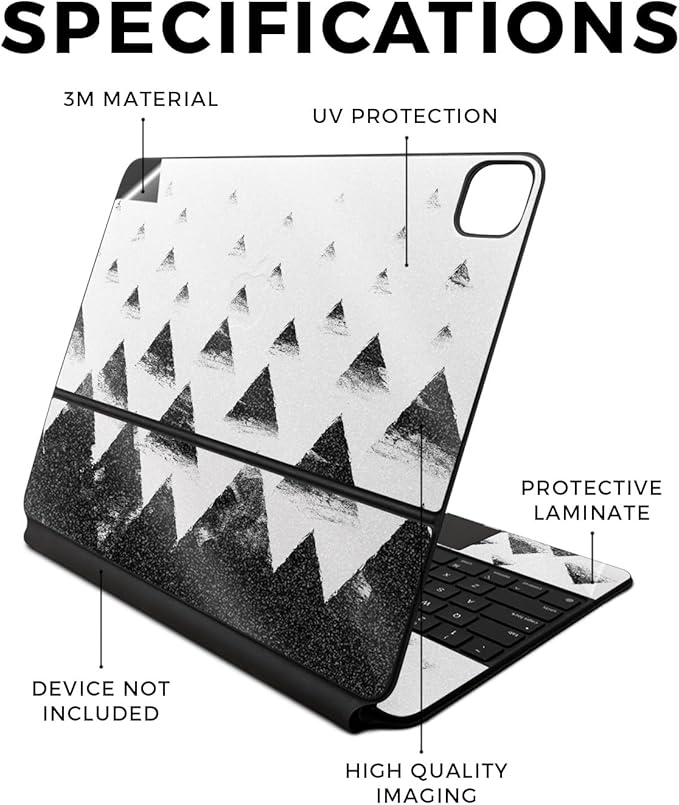 Glossy Glitter Skin Compatible With Apple Magic Keyboard for iPad Air 13-inch (M2) 2024 - Black Hills - Premium 3M Vinyl Protective Wrap Decal Cover - Easy To Apply | Crafted in the USA by MightySkins