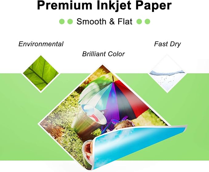Koala Glossy Inkjet Photo Paper 11X17 Inches 48lb 100 Sheets Professional Glossy Photographic Paper Compatible with Inkjet Printer Use DYE INK 180GSM