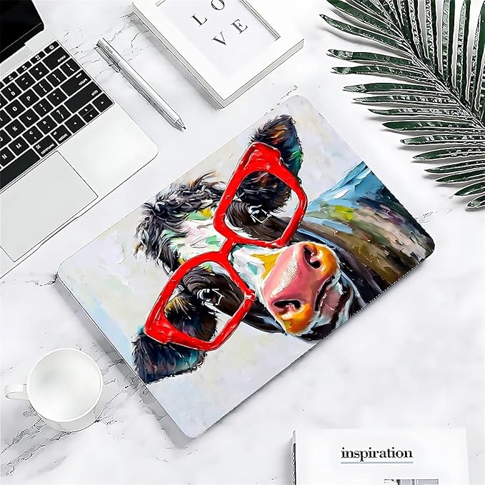 Compatible with 14.2 Inch MacBook Pro A2442/A2779, Red Cow Hard Plastic Shell Cover Case