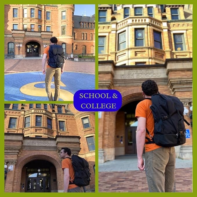 Skyway Luggage Rainier Weekender Backpack, Eco-Friendly, Made of 100% rPET Travel Laptop Bag for Women & Men, Flight Approved Carry On Bag, 43L, Tahoe Blue