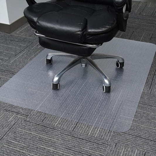 Office Chair Mat for Carpet with Studs, Desk Chair Mat for Carpeted Floor,Floor Mat for Carpet Office Chair,Plastic Carpet Chair Mat Floor Protector (36"x48"-Rectangle)
