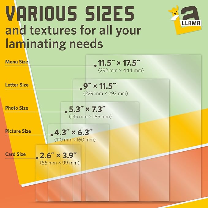 Thermal Laminating Pouches, 11.5 x 17.5 Inches, 3 Mil Thick, 20 Pack, Suited for Menu Size Laminating Sheets 11 x 17
