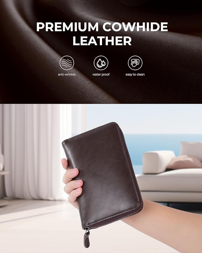 Nicpro 17PCS 1.3 mm Mechanical Pencil Set in Leather Bag with 90 Lead Refill,3 Eraser,12 Eraser Refills- Weatherproof Metal Barrel,Heavy Duty Carpenter Pencil for Outdoor Marking Drawing Woodworking