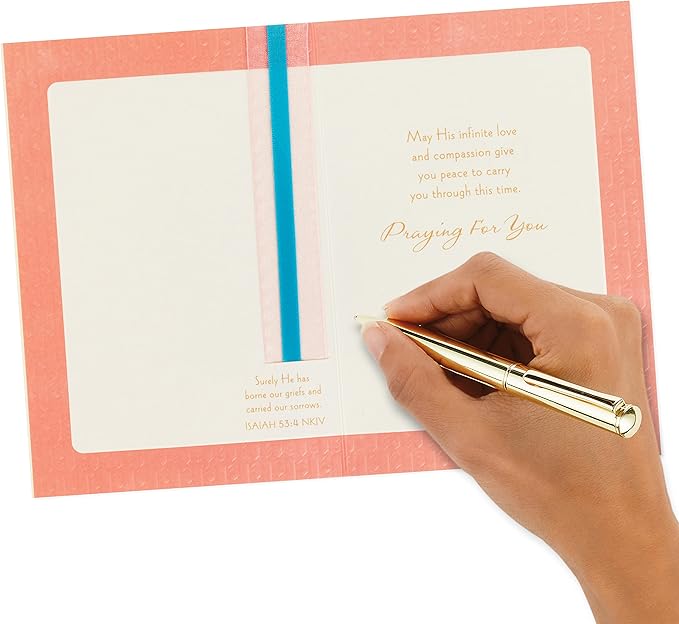 Hallmark DaySpring Religious Sympathy Card for Loss of Mom (God is Near)