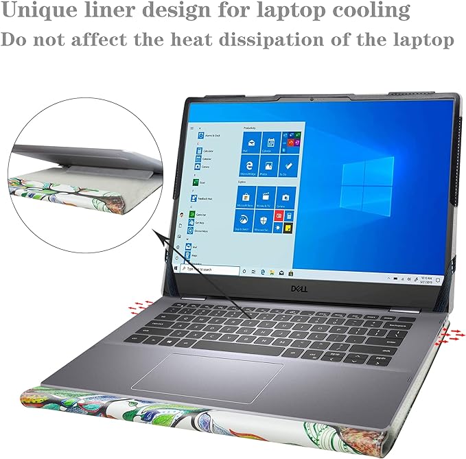 Alapmk Protective Case for 14" Dell Inspiron 14 5425 5420 5430/Inspiron 14 2-in-1 7425 7420/Inspiron 14 Plus 7420 & Asus Vivobook S 14 OLED K3402/M3402[Not fit Inspiron 14 5410 5418],Love Tree