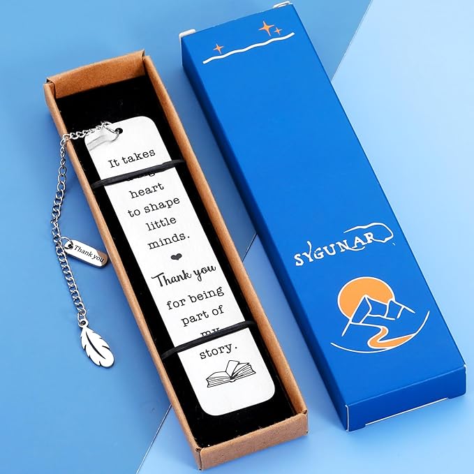 Teacher Appreciation Gifts for Women Men Teacher Bookmark Teachers Day Thank You Gifts for Teacher Graduation Thanksgiving Christmas Birthday Teacher Gifts for Women