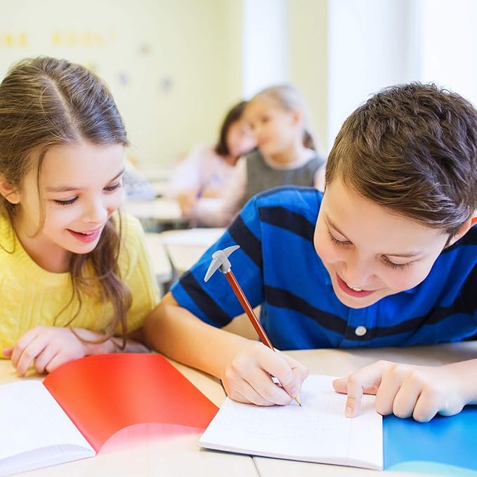 Chinco 24 Pieces Pickaxe Pencils Eraser Set Funny Eraser Topper Pencils Bulk with Axe Shape Erase for Students Gifts