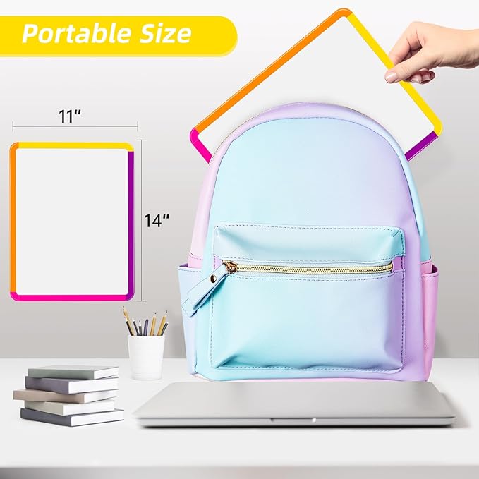 VUSIGN Small White Board Dry Erase, 11''x14'' Magnetic Dry Erase Board, Mini Whiteboard with Markers for Kids, Students, Fridge, Wall, Locker