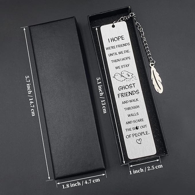 Bookmarks Gifts for Best Friends Book Markers Friendship Gifts for BFF Bestie Women,BookMarker for Birthday Christmas Valentines Gifts Female Friends Reading Present Book Club Gift JCH4