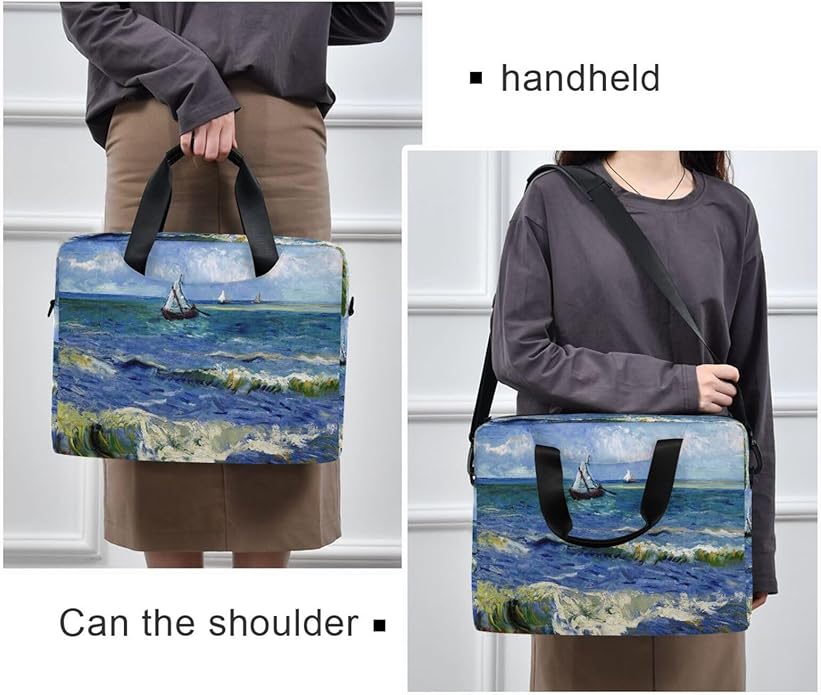 WIHVE Laptop Shoulder Bag 15 14 13inch Laptop Case Bag for Women Men