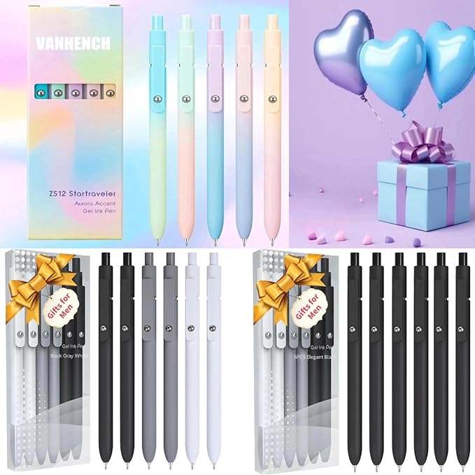 Vanhench Nurse Gifts For Women, Gel Pens, Office Desk Accessories Nursing School Essentials, Nursing Graduation Gift Nurse Practitioner Gifts, Back to School Supplies(5 Pcs Vintage)