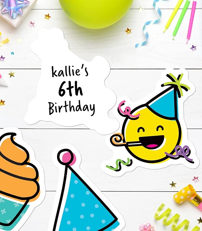 Carson Dellosa 150 Piece Colorful Birthday Bulletin Board Cutouts, Birthday Bulletin Board Decorations, White Board, and Door Decorations, Colorful Birthday Classroom Décor