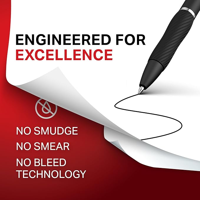 Sharpie S-Gel, Gel Pens, Drawing Pens, Writing Pens, Gel Ink Pens For Journaling, Coloring Pens, Bold Point (1.0Mm), Black Ink Gel Pen, 12 Count