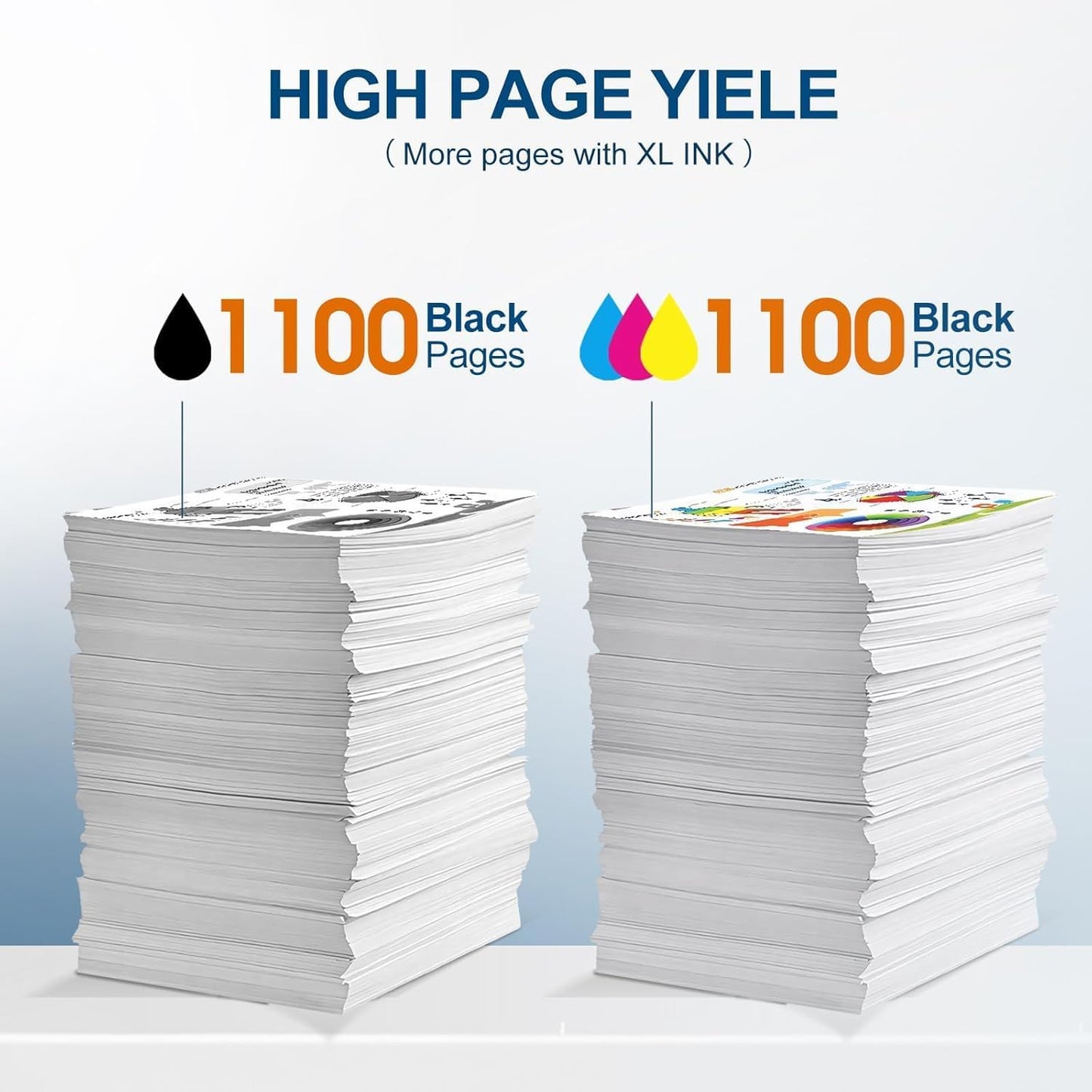 822XL Ink Cartridges Combo Pack Remanufactured Replacement for Epson 822XL Ink Cartridges 822XL Work for Epson WF-3820 Printer WF-4820 WF-4830 WF-4833 WF-3823 WF-4834 (5 Pack)