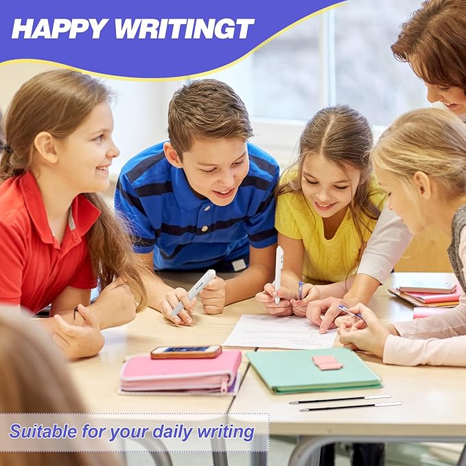 Zonon 30 Pieces Pen Refills Ink Ballpoint Pen Refill 3.9 Inch Replacement Ink Refill Bulk for Retractable Pens Office School Supplies, Medium Point(Blue)