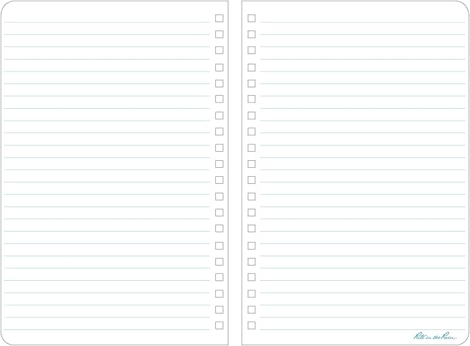 Rite in the Rain Weatherproof Side Spiral Notebook, 4.625" x 7", Yellow Cover, Journal Pattern (No. 393)