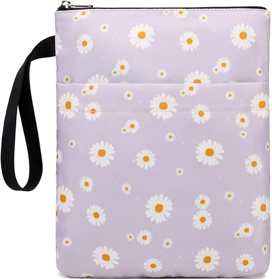 DSIUE Book Sleeve Book Protector Book Lovers Gifts Book Covers for Paperbacks with Zipper,11.4 X 9 Inch