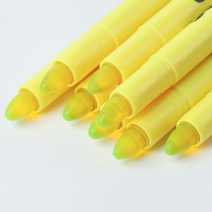 Mr. Pen- No Bleed Gel Bible Highlighters, Yellow, Pack of 8, Fluorescent Gel Highlighters