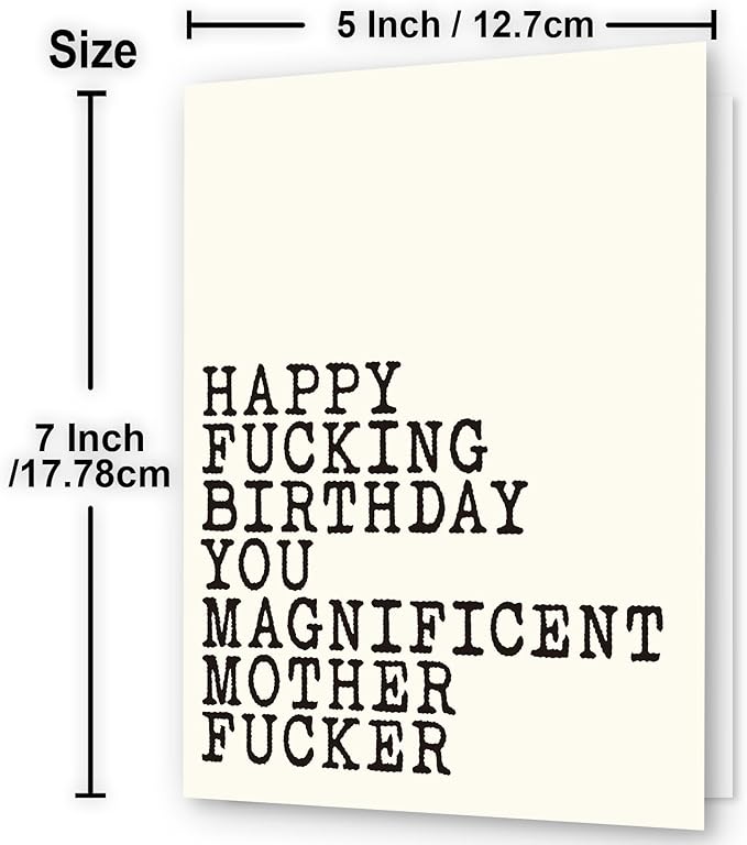 Hqulpr-Funny Rude Birthday Cards For Men, Birthday Cards For Men Funny Unique, Funny Adult Birthday Cards For Men, Funny Happy Birthday Card For Best Friend, Him, Brother, Husband