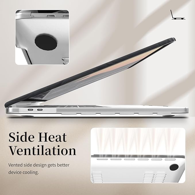 Velvet Black Ripple Design for MacBook Pro 13 inch Case A2338 A2289 A2251 A2159 A1989 A1708 A1706 (2024-2016)