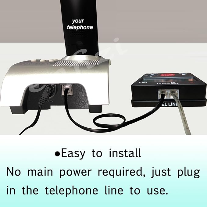 Enf510 Call Blocker for Landline Phones/Answering Machine/Home Cordless Phones, Works with All Analog Telephones, Block unwanted Calls