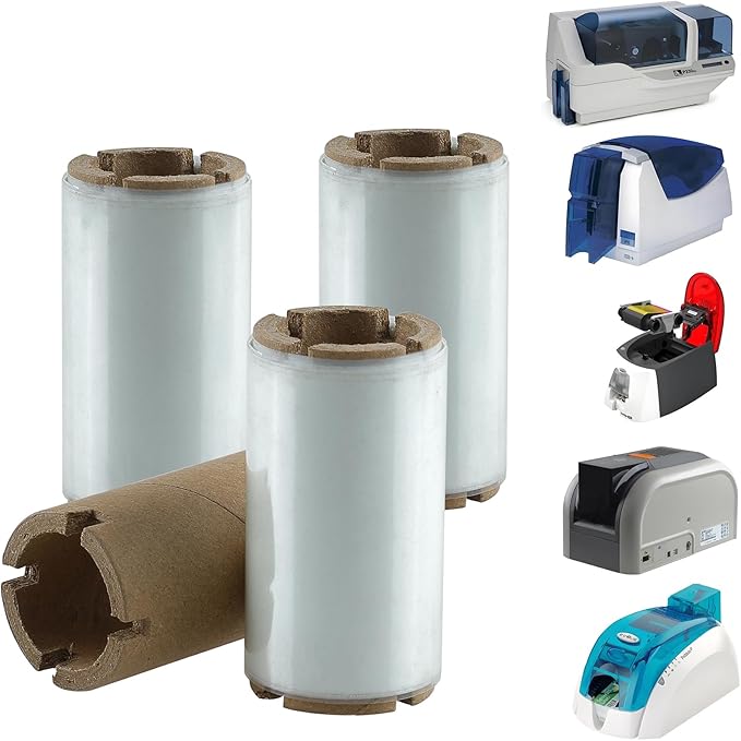 2.36’’ x 295’ UV Color Ribbon 1 Roll, Gencore Fluorescent Anti Theft Invisible Marking Ribbon 1000 Prints, 1'' Core, Compatible for HITI-CS200 HITI-CS200E, Invisible Under UV Light to Green