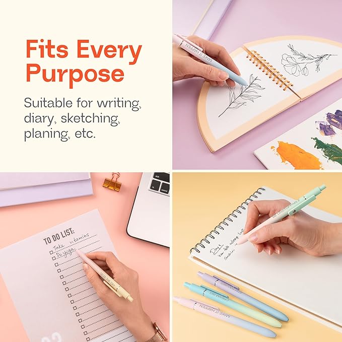 Achievers Inspirational Pen Set for Women - Motivational Quotes Office Gift for Her, Congratulations on Promotion, New Job Gifts Lady Boss Business Pens, Adult Graduation Gifts Stylish Sets (Gradient)