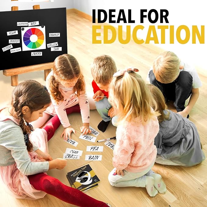 X-bet MAGNET Dry Erase Magnetic Strips 50 feet x 1inch x Total Thickness 0.5mm+Marker+1 Dry Erase Marker