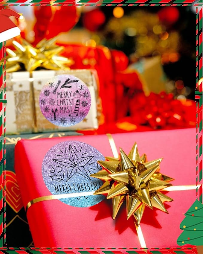 2 x 2 Round Thermal Labels, for M110/M120/M220/M221 Label Maker, 2 inch Circle Thermal Sticker Labels for Business and Home, 140 Labels for Printer,Starry Pink Purple