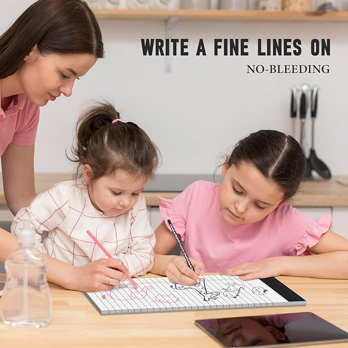 8.5 x 11 Legal Pads, Colored Legal Pads, Wide Ruled, 24 Pack Note Pads 8.5 x 11, Multicolor Perforated Note Pads with Sturdy White Back, Writing Pad,30 Sheets Per Notepad for School, Home, Office