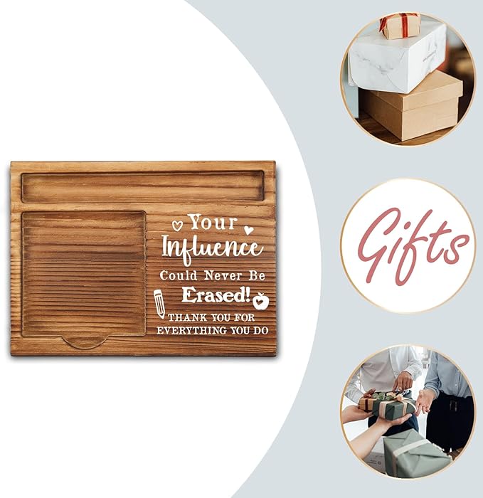 Inspirational Teacher Quotes Sticky Note Holder, Thanks Male Teacher Appreciation Gifts Ideas, Thank You Teacher Appreciation Gifts from Student Self-Stick Note Pad Holders GSH25