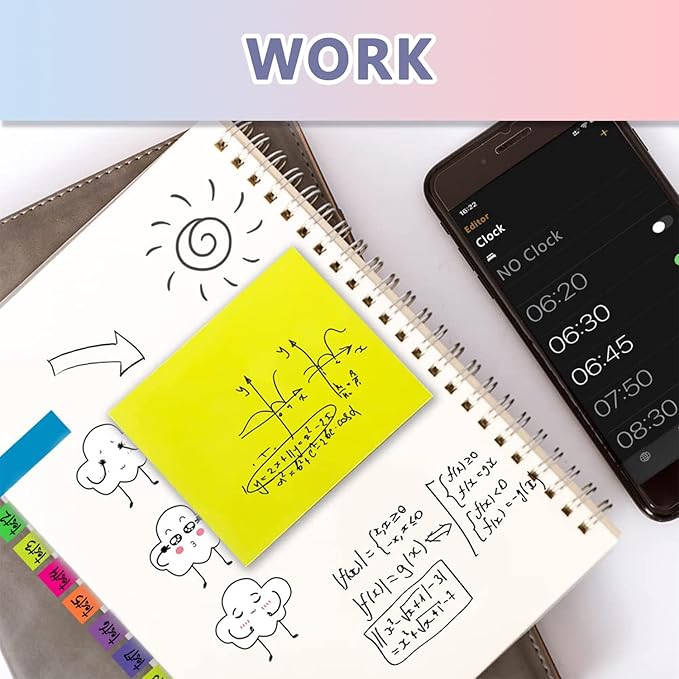 Sticky Notes Set, Sticky Notes Tabs, 710 Pack, Divider Sticky Notes, School Supplies, Office Supplies, Planner Sticky Notes, Sticky Note Dividers Tabs, Book Notes, Back to School Supplies (710pcs)