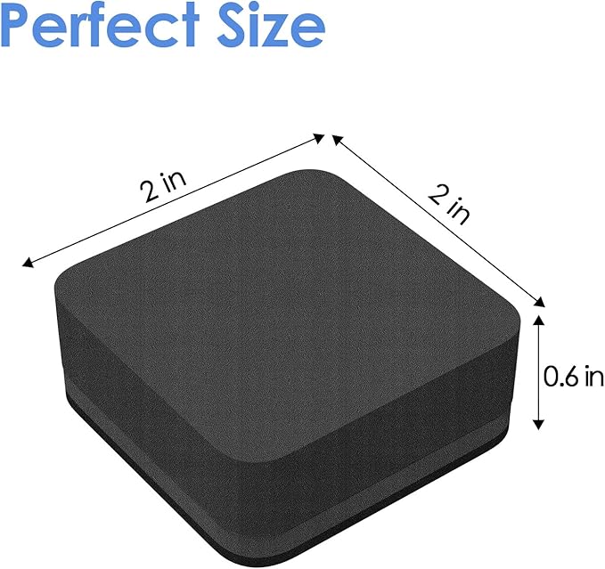 MaxGear Dry Erase Erasers, 24 Pack Magnetic Whiteboard Erasers for Classroom, Mini Whiteboard Cleaning Pads Bulk, Chalkboard Wiper Teacher Supplies for School, Office, Home （Black, 2 x 2 x 0.6 Inch