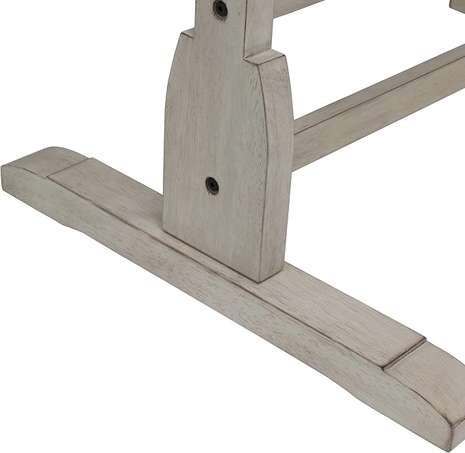 Studio Designs Vintage Drawing/Drafting Table with Pencil Ledge - 36" W x 24" D - Coastal Whitewash - Adjustable Tilting Top