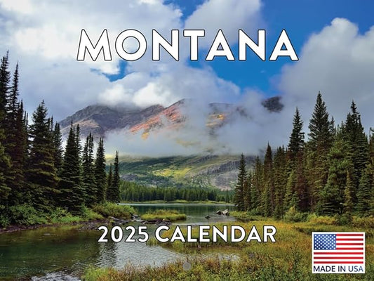 Montana Calendar 2025 Monthly Wall Calender 12 Month | American Made In The USA