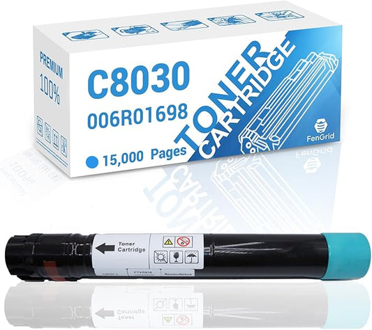 AltaLink C8030 Cyan Toner Cartridge 006R01698 Compatible with Xerox AltaLink C8030 C8035 C8045 C8055 C8070 ( Cyan, 15,000 Pages )