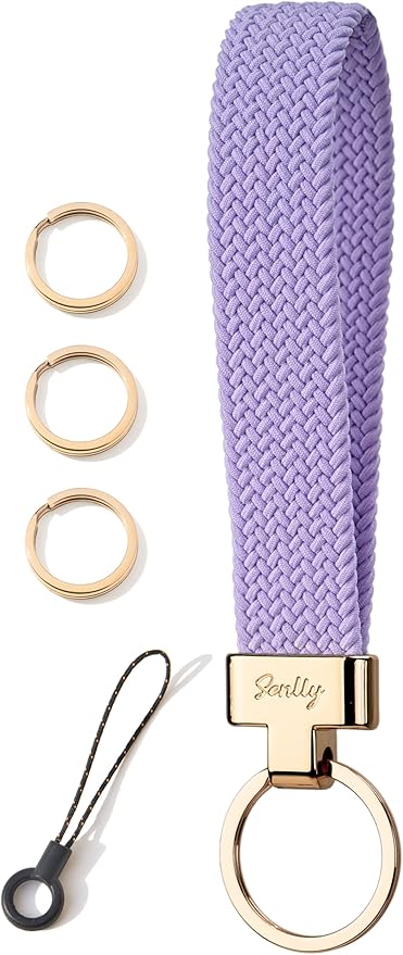SENLLY Wristlet Lanyard, Stretchy Keychain Holder, Original Elastic Anti-Drop Design Keyring