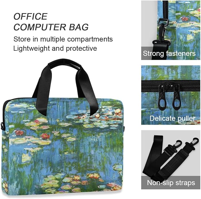 WIHVE Laptop Shoulder Bag 15 14 13inch Laptop Case Bag for Women Men