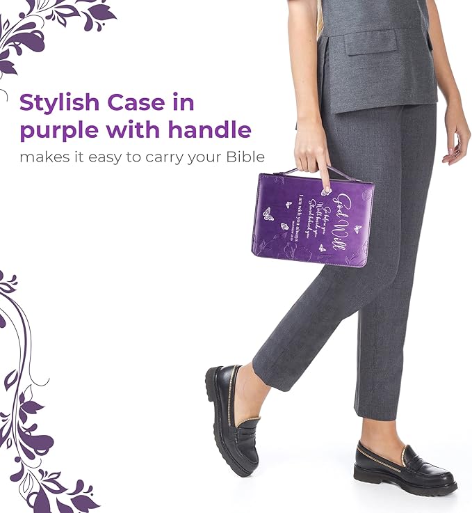 DEHITE Briefcase for Women – Leather Carrying Bag Extra Large Size – | Fits Book 11.12x8x2.12 IN | Pen Slots | Zippered Pocket | Premium Faux Leather | – Purple Accessories Gifts