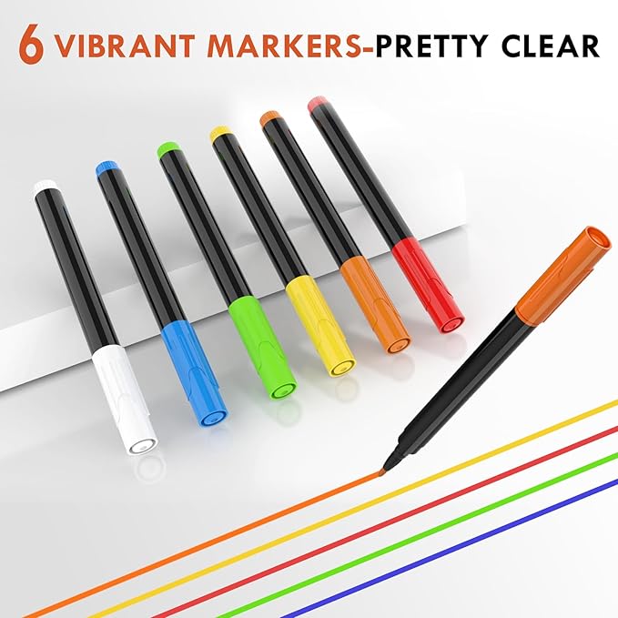 Magnetic Acrylic Calendar for Fridge,2 Pack 12"x16" Clear Fridge Calendar Dry Erase Magnetic Planning Boards Set(Monthly Planner+Blank Memo Board)